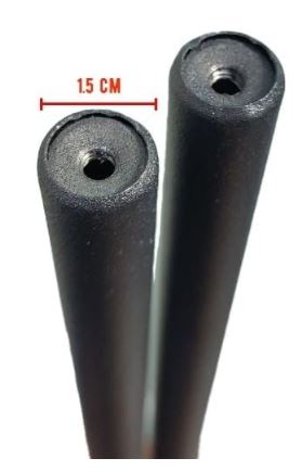 Вешалка для одежды напольная в прихожую металлическая одна стойка чёрная