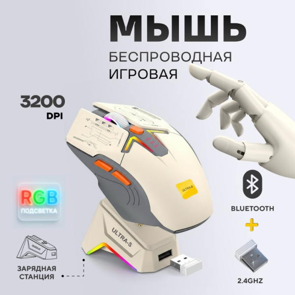 Мышь Ultra-S ULTMICE11-H2-Combo1 белый